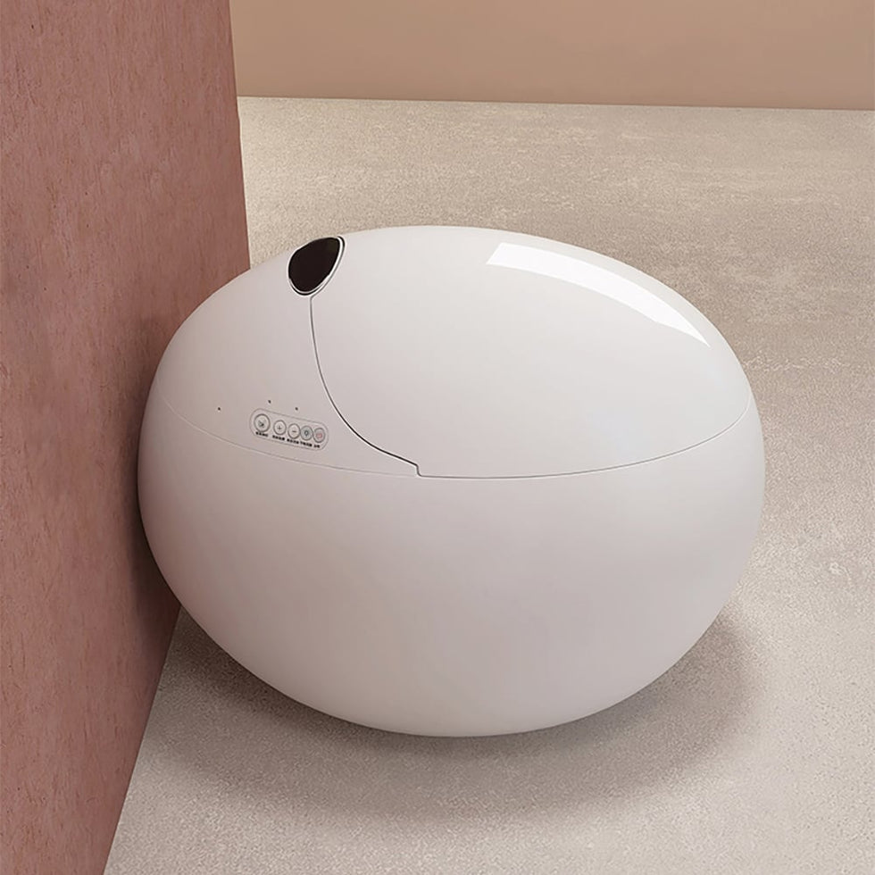 HMR - Egg-Shaped Smart Bidet Toilet with Heated Seat Function 1.28 GPF