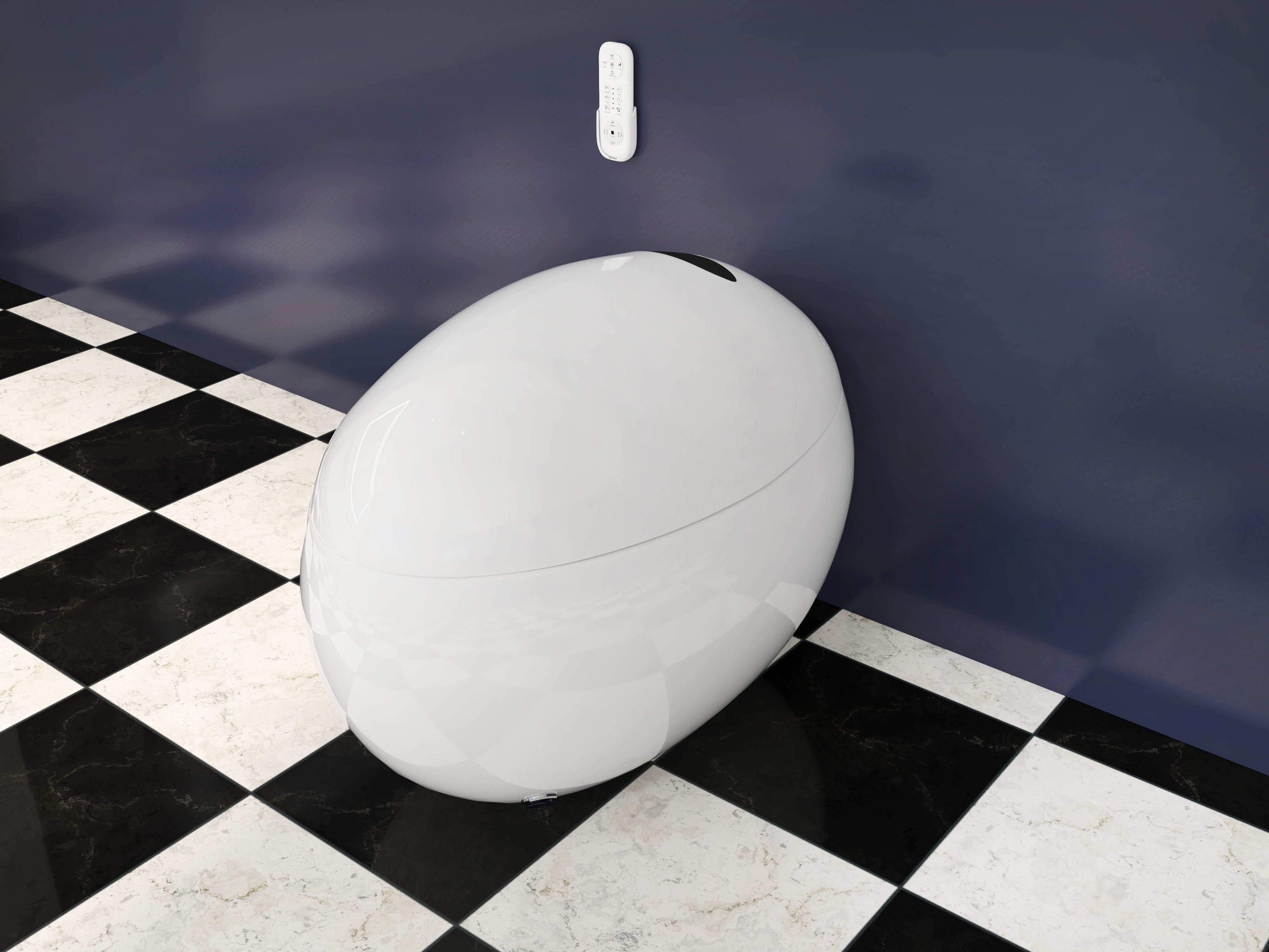 HMR - Egg-Shaped Smart Bidet Toilet with Heated Seat Function 1.28 GPF