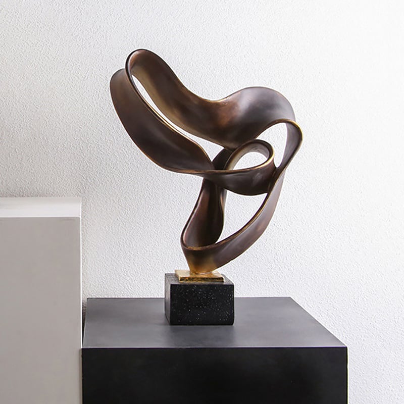 HMR - Industrial Resin Abstract Sculpture Home Decorative Figurine Desk Art Decor