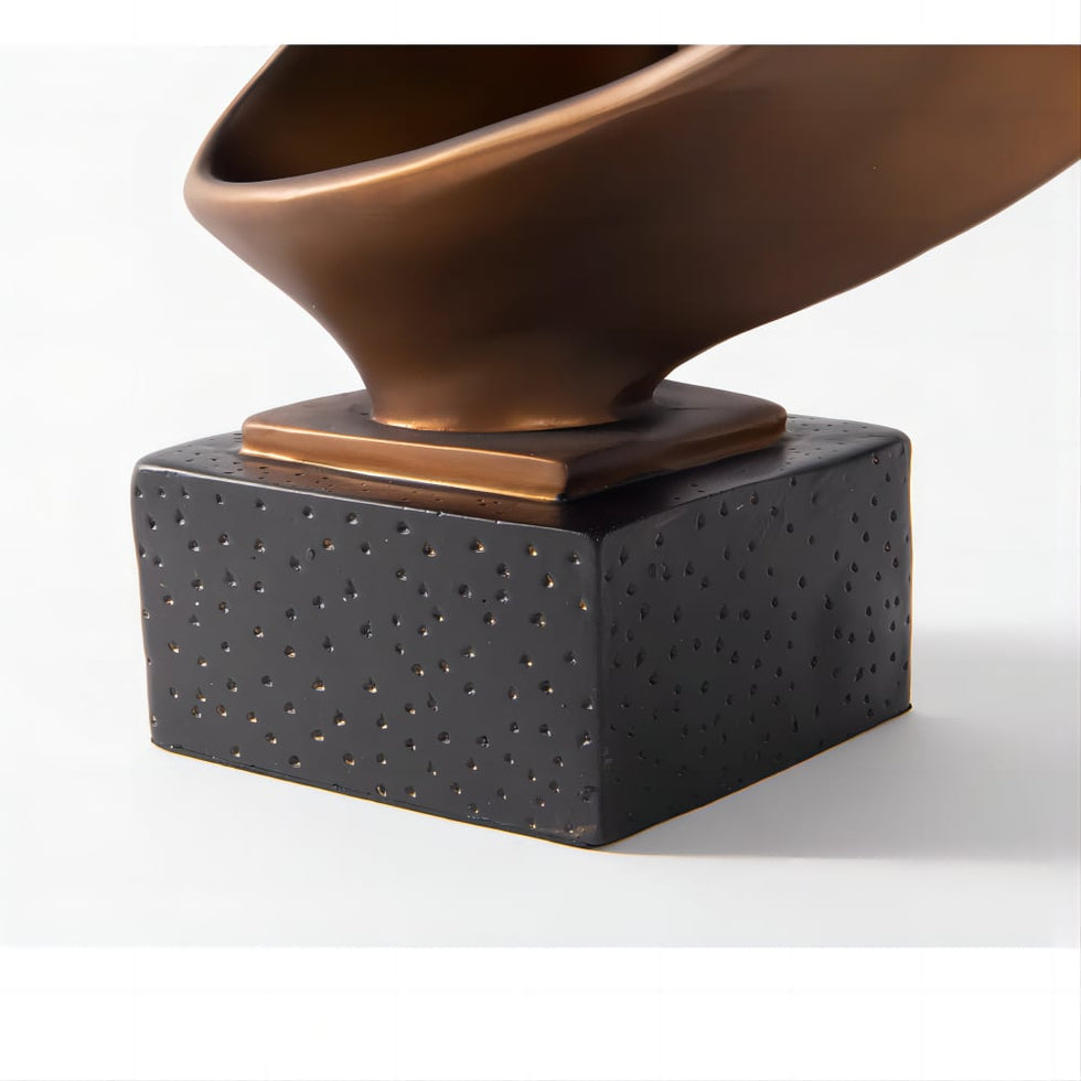 HMR - Industrial Resin Abstract Sculpture Home Decorative Figurine Desk Art Decor