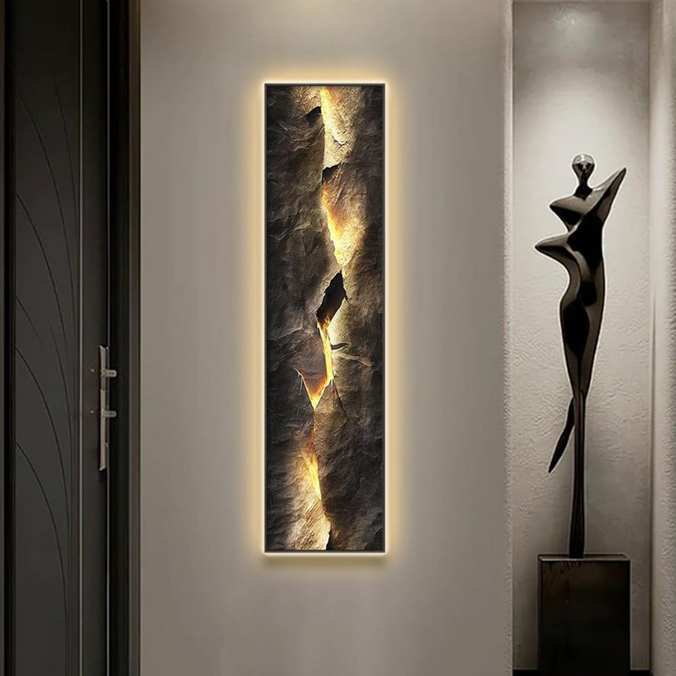 HMR - Modern Abstract LED Wall Art with Backlit Light Home Decor