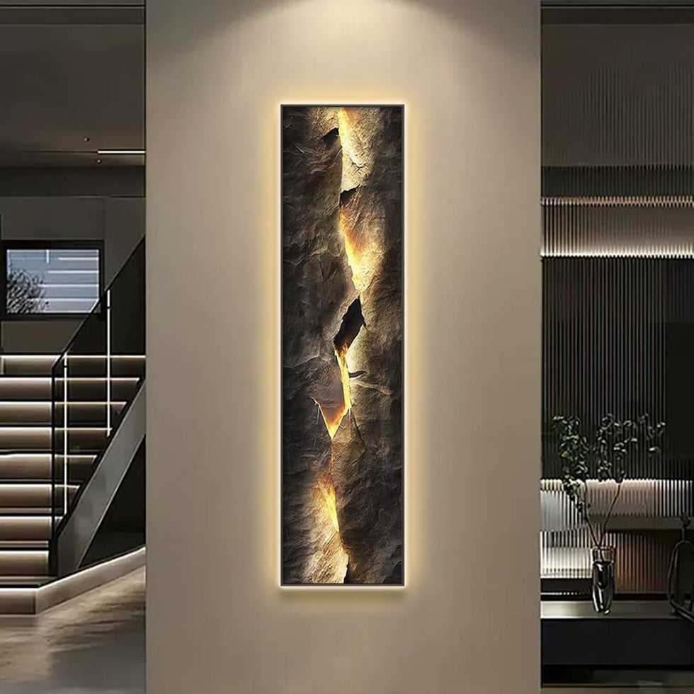 HMR - Modern Abstract LED Wall Art with Backlit Light Home Decor