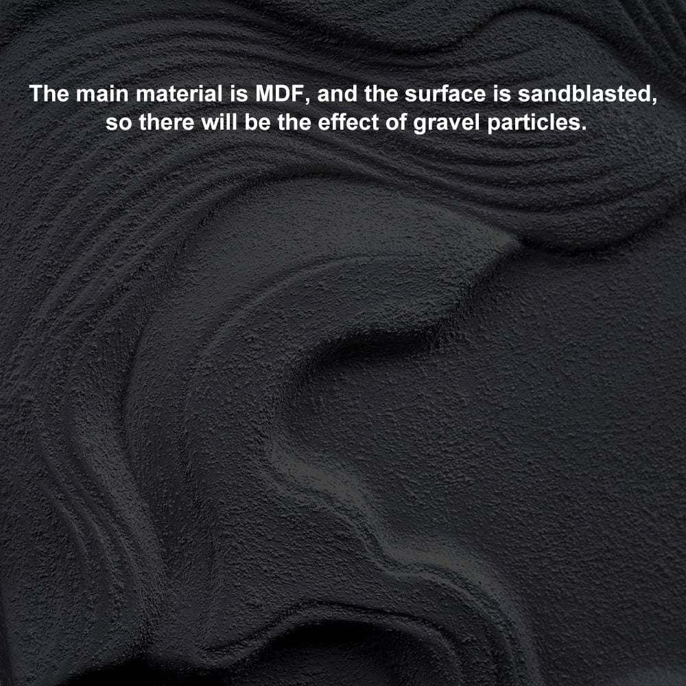 HMR - 3D Sea Waves Texture Painting Art Modern Abstract Ocean Wall Decor Living Room