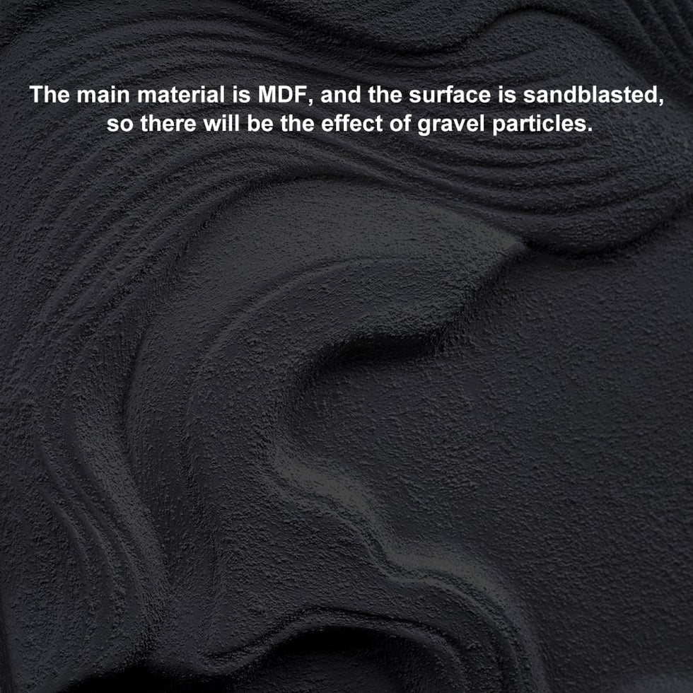 HMR - 3D Sea Waves Texture Painting Art Modern Abstract Ocean Wall Decor Living Room