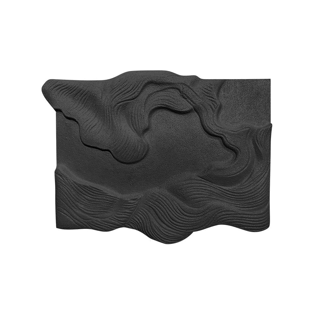 HMR - 3D Sea Waves Texture Painting Art Modern Abstract Ocean Wall Decor Living Room