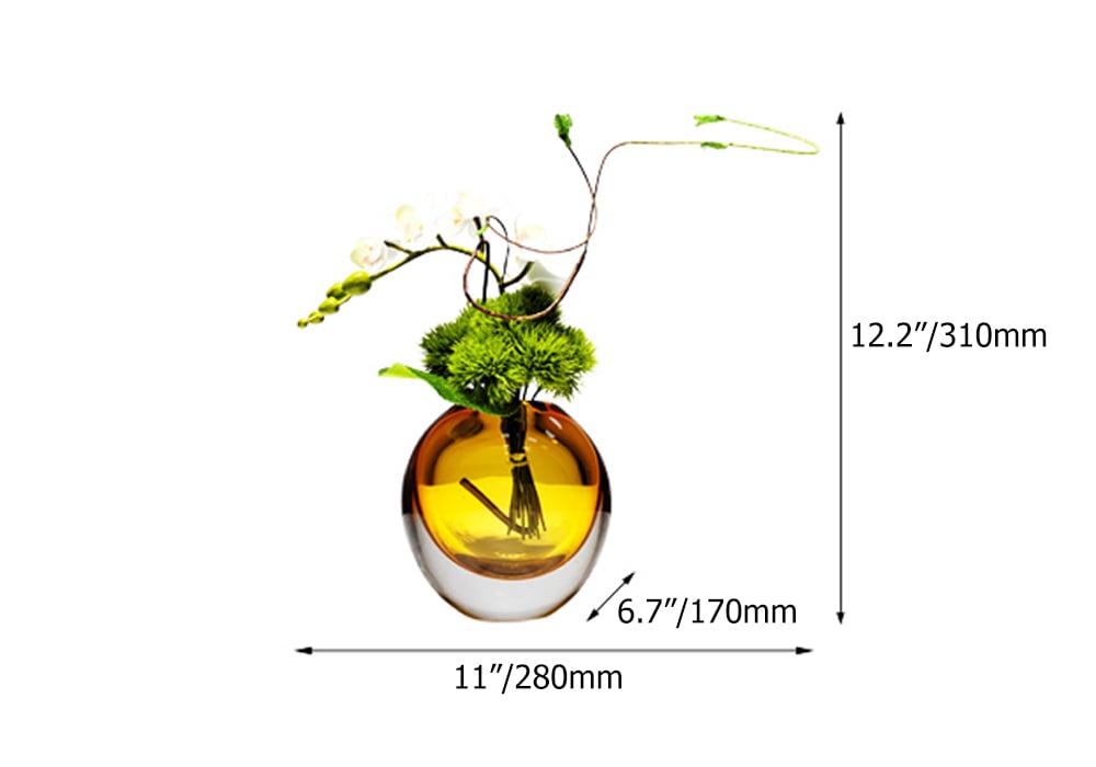 HMR - White Artificial Flower Arrangement in Vase Dining Table Centerpiece Fake Flower Decor