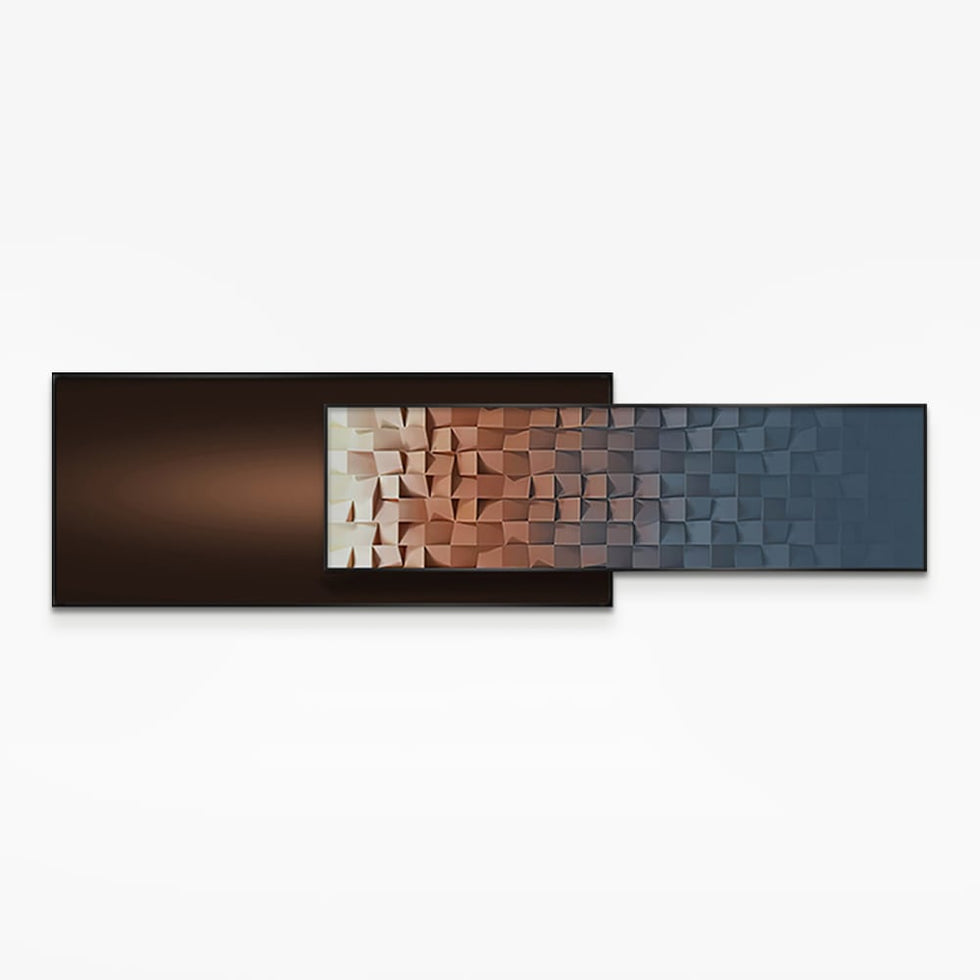 HMR - 59"× 15.7" Modern Adjustable Length Gradient Wall Decor