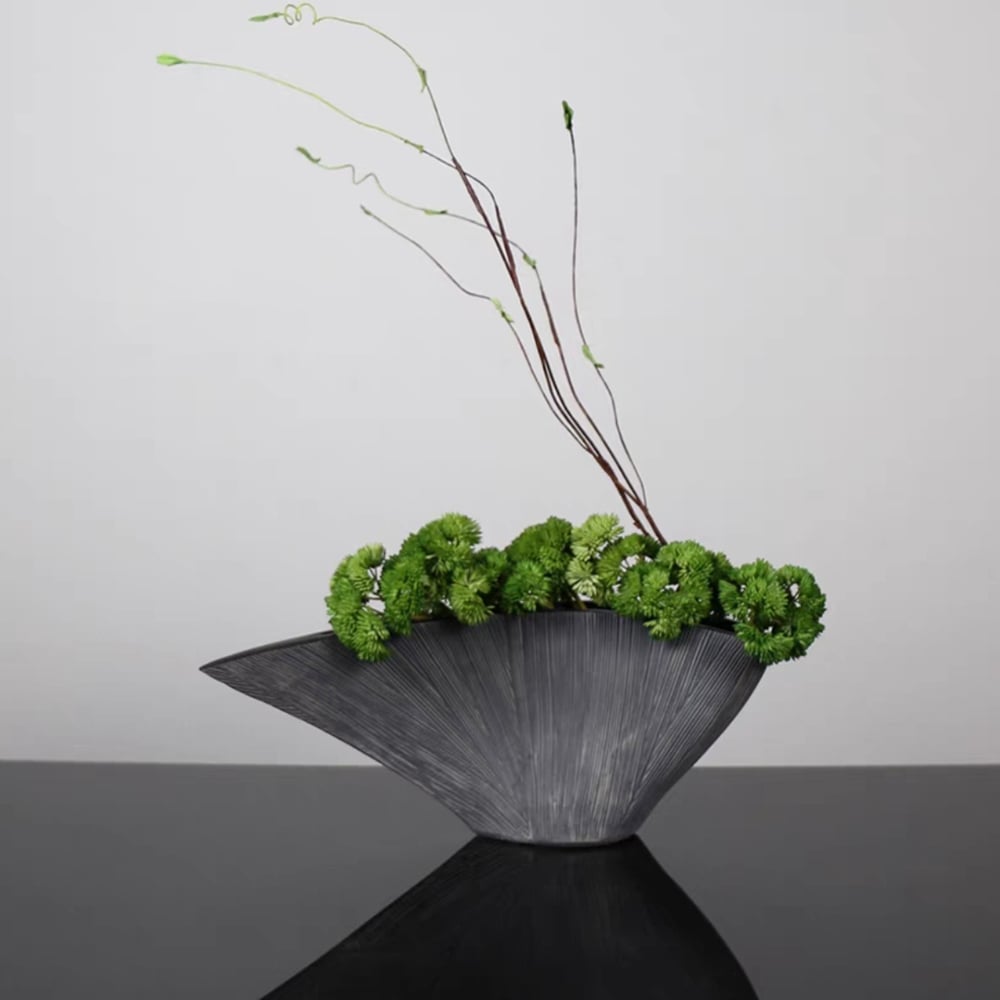 HMR - Artificial Plants for Home Decor with Resin Flowerpot