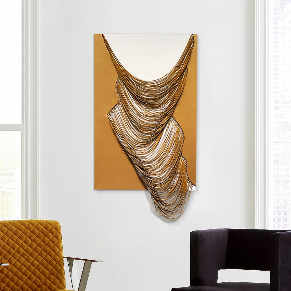 HMR - 3D Modern Geometric Abstract Wood Wall Decor Art for Living Room Bedroom