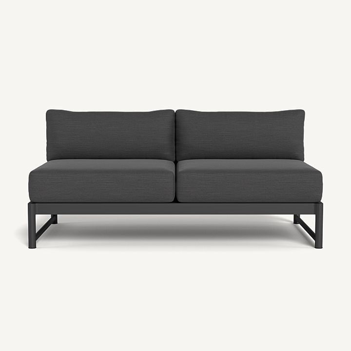 Harbour - Breeze Xl Aluminum 2 Seat Armless Sofa