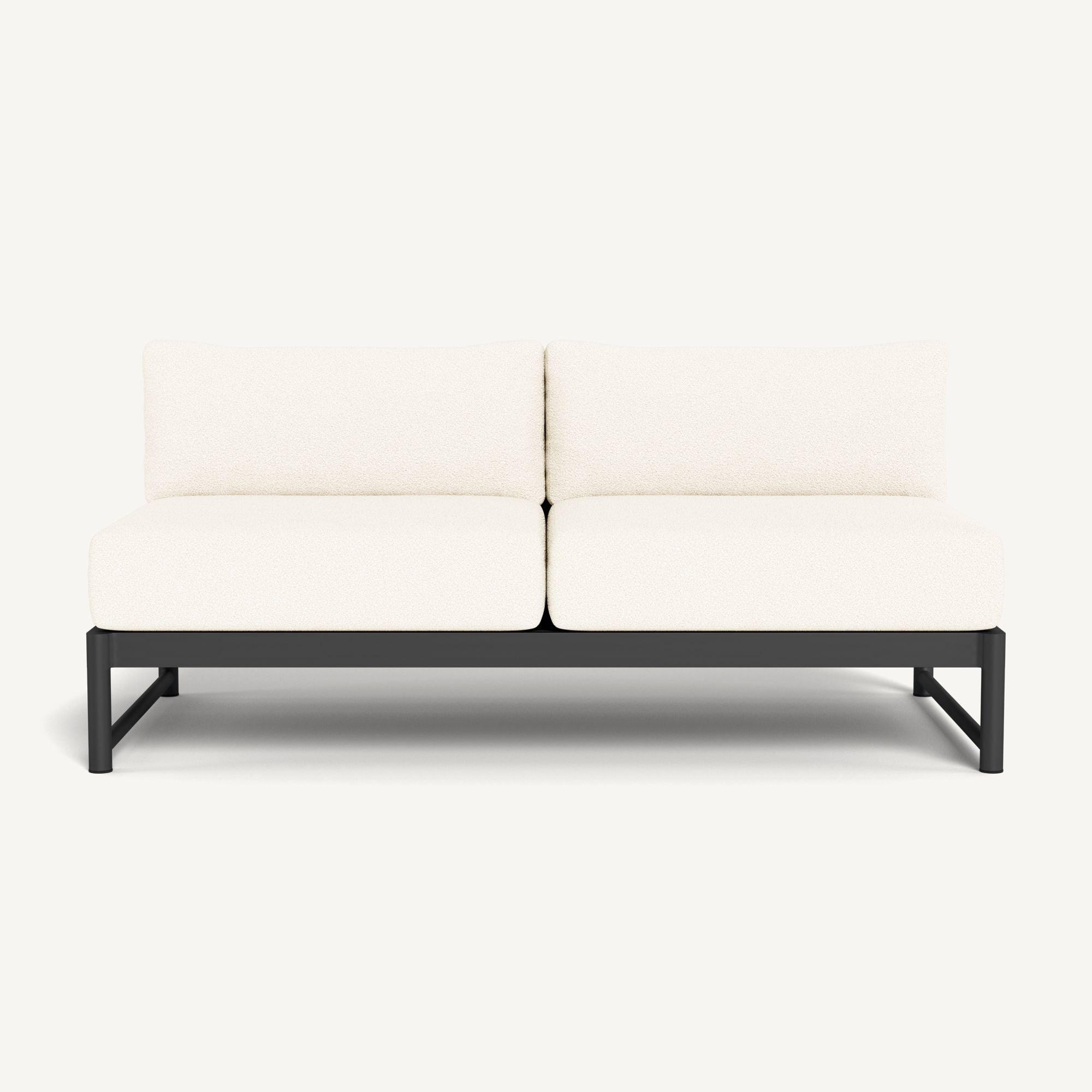 Harbour - Breeze Xl Aluminum 2 Seat Armless Sofa