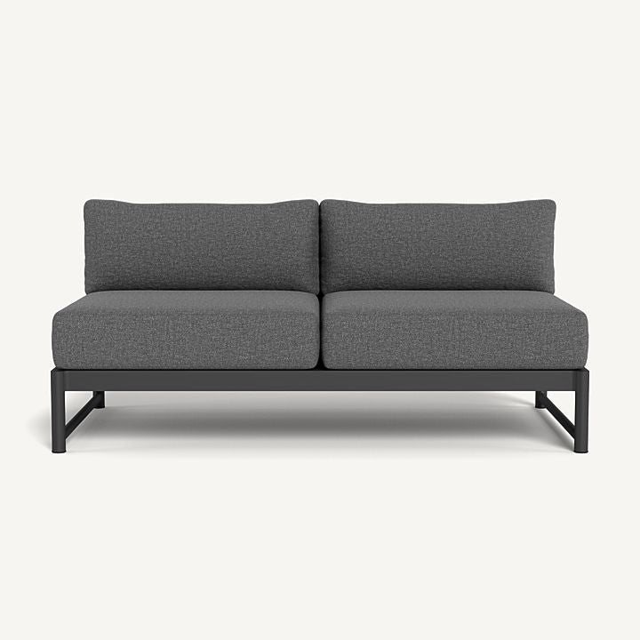 Harbour - Breeze Xl Aluminum 2 Seat Armless Sofa