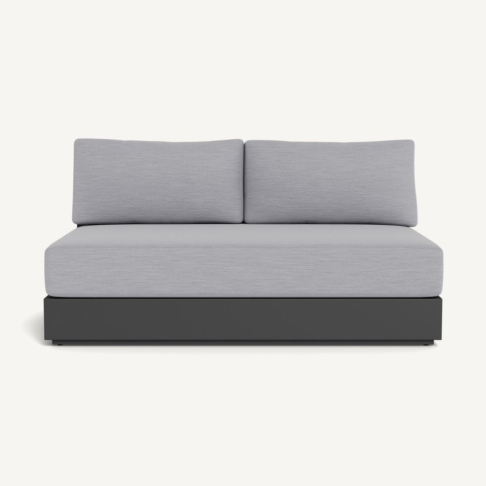 Harbour - Hayman Aluminum 2 Seat Armless Sofa
