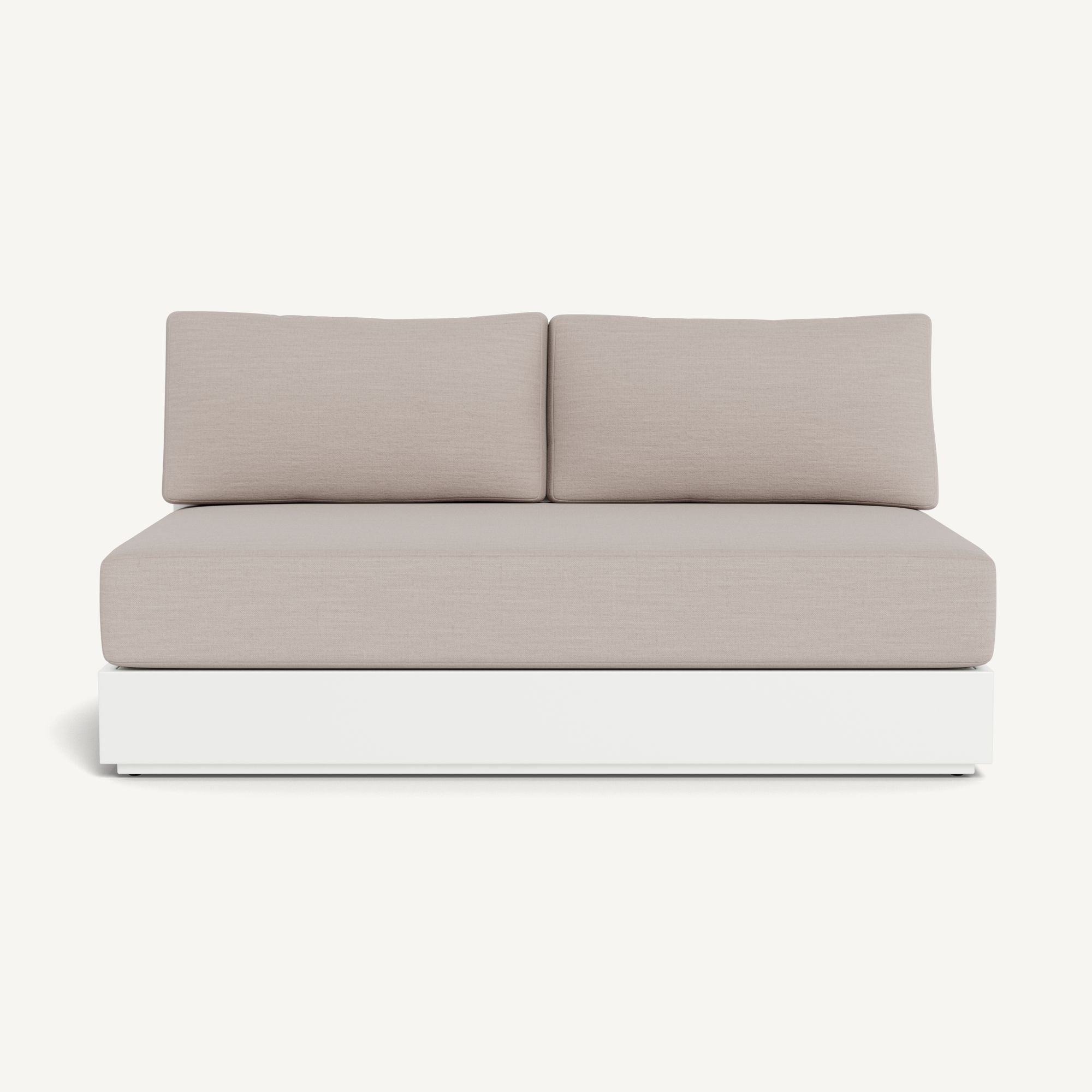 Harbour - Hayman Aluminum 2 Seat Armless Sofa