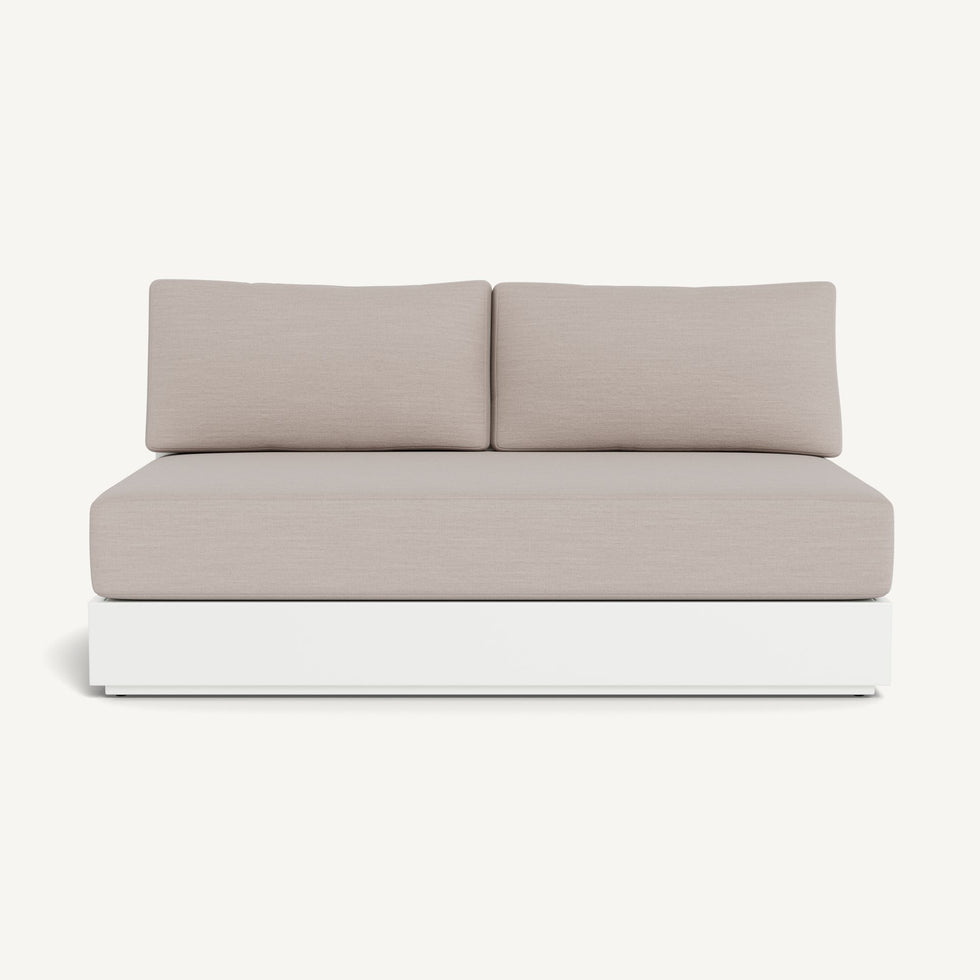 Harbour - Hayman Aluminum 2 Seat Armless Sofa
