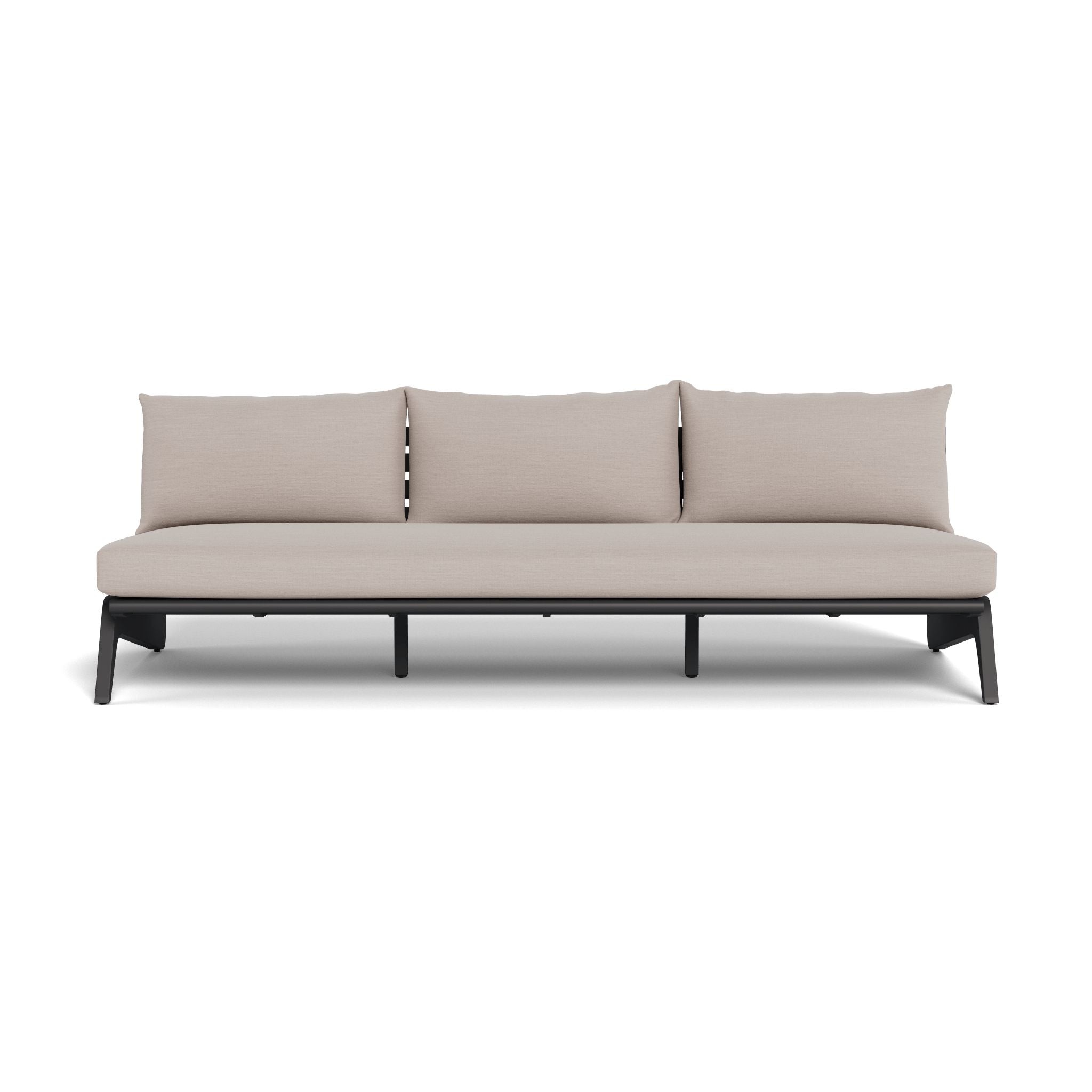 Harbour - Mlb Aluminum 3 Seat Armless Sofa