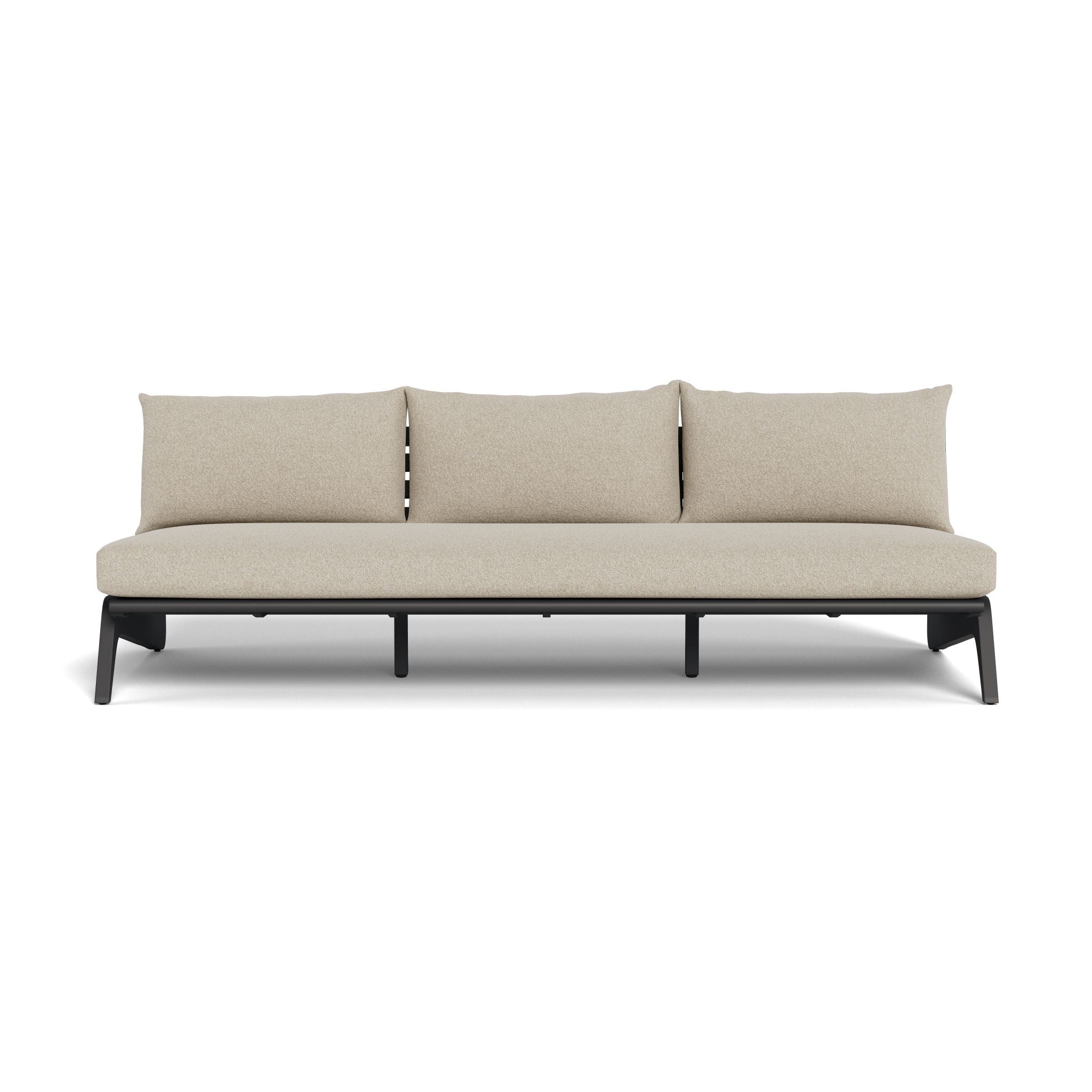 Harbour - Mlb Aluminum 3 Seat Armless Sofa