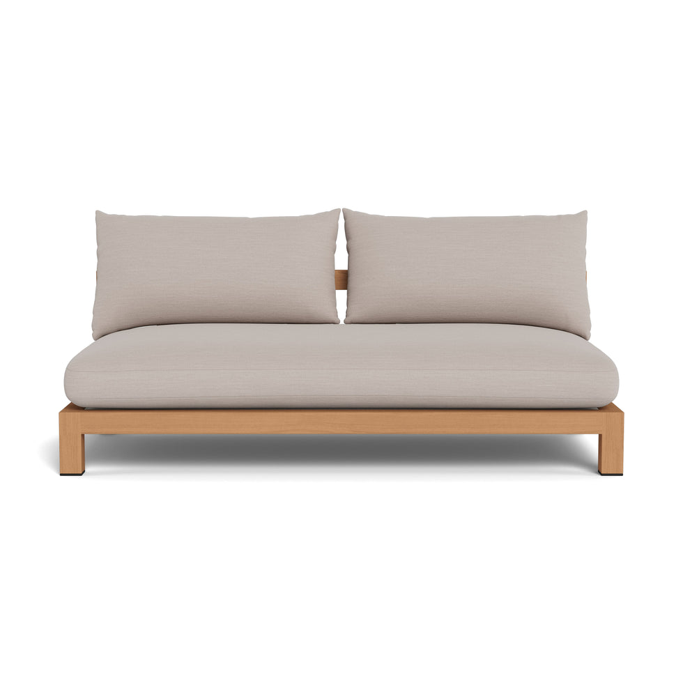 Harbour - Pacific Teak 2 Seat Armless Sofa