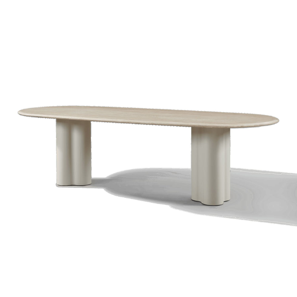 Harbour - Porto Aluminum Pill Dining Table 108"