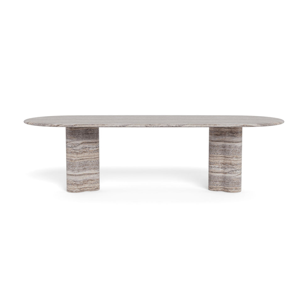 Harbour - Porto Travertine Pill Dining Table 108"