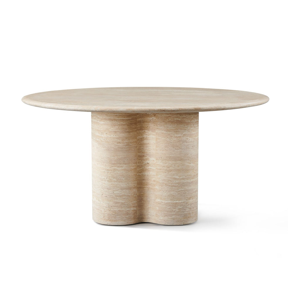 Harbour - Porto Travertine Round Dining Table 60"