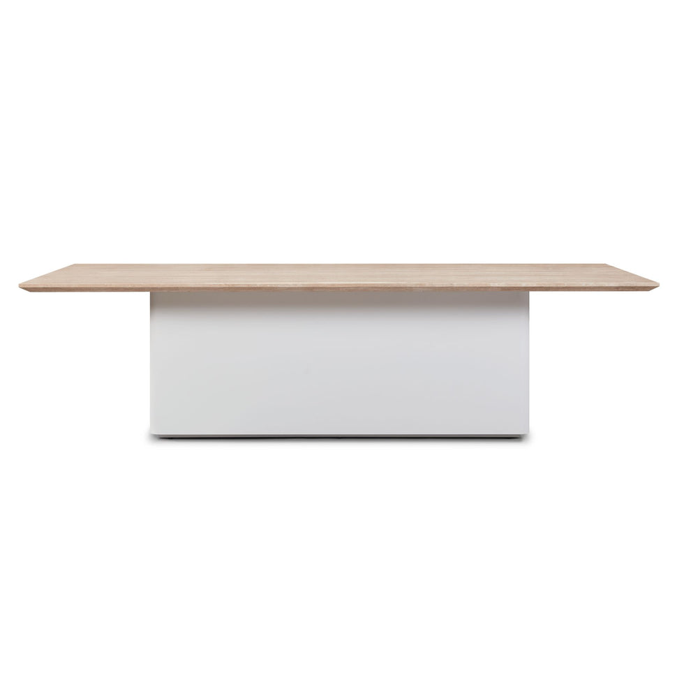 Harbour - Santorini Outdoor Stone Rectangle Dining Table 108"