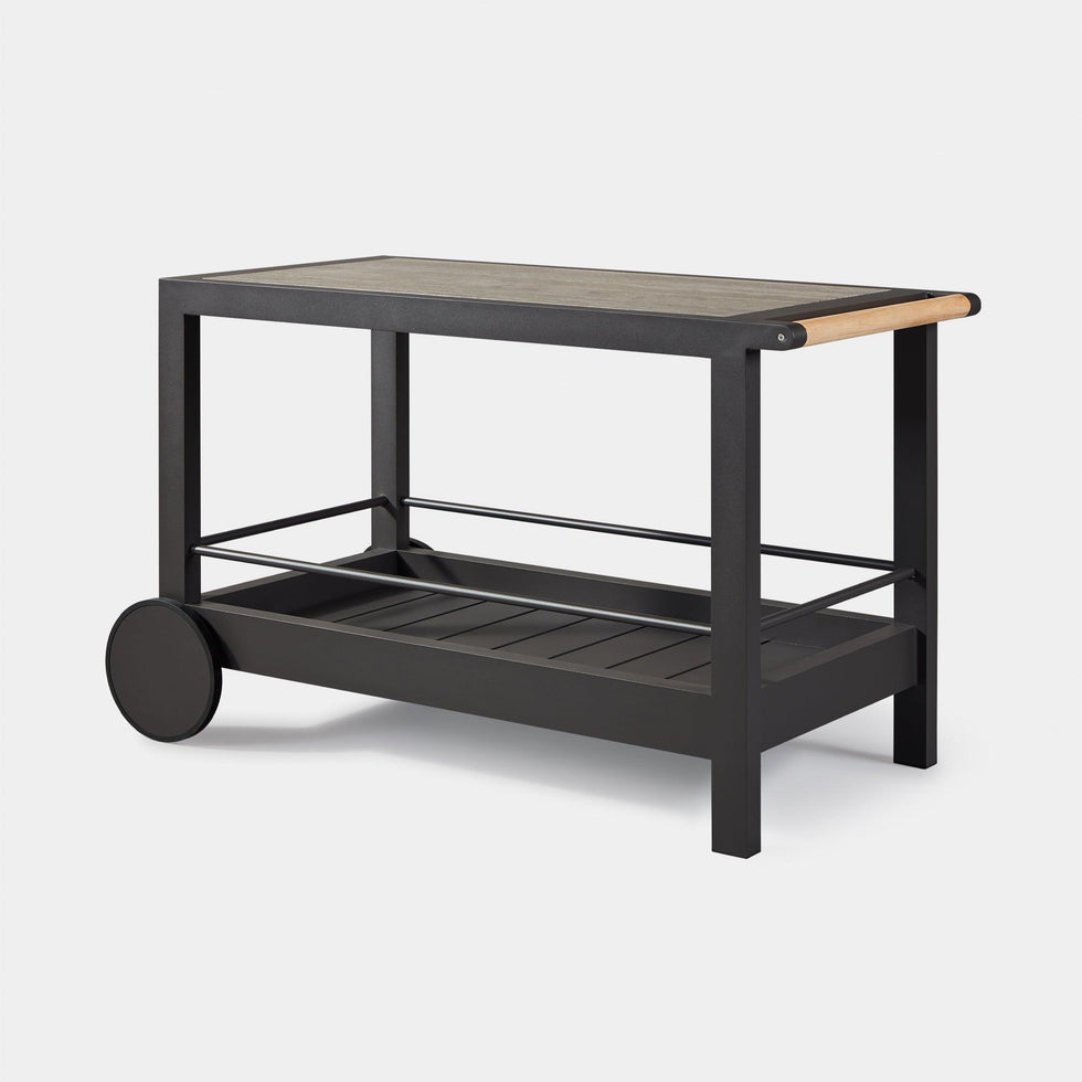 Harbour - Tavola Aluminum Stone Bar Cart