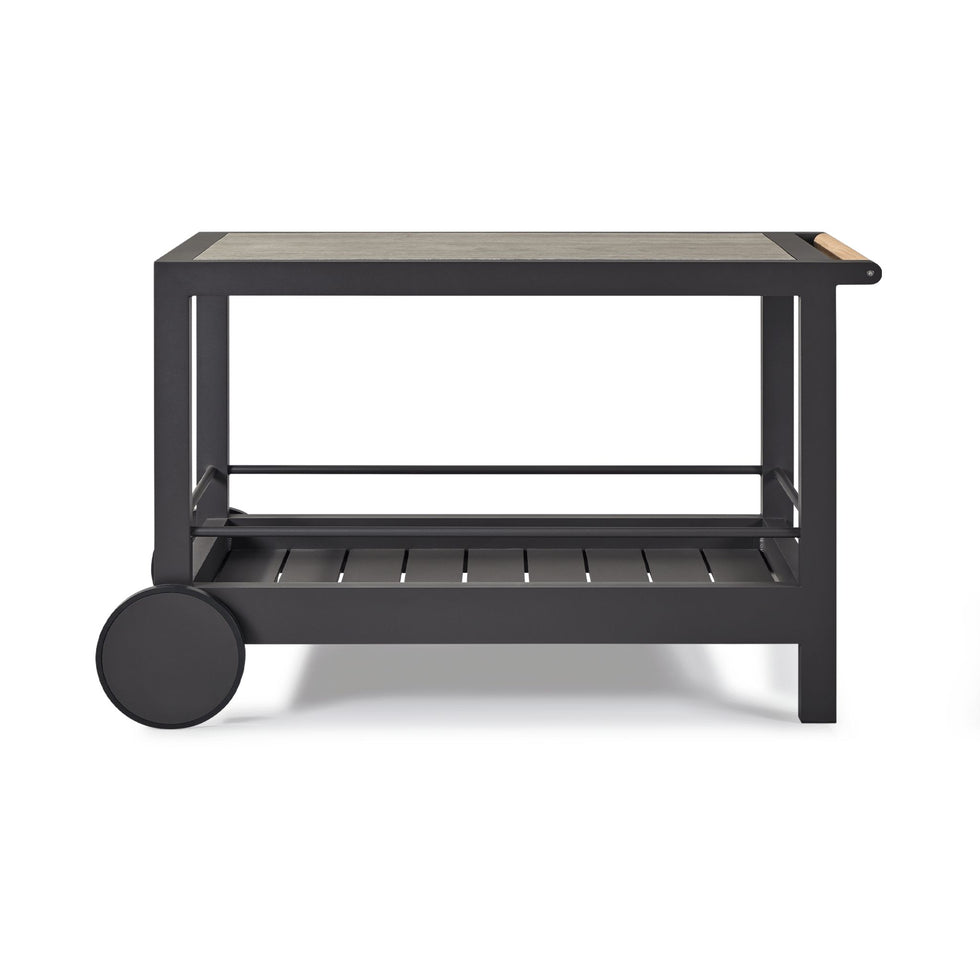 Harbour - Tavola Aluminum Stone Bar Cart