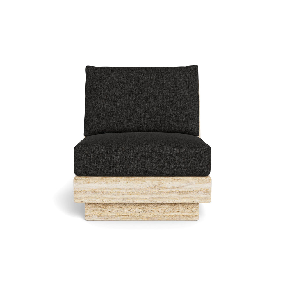 Harbour - Tulum Travertine Armless Lounge Chair