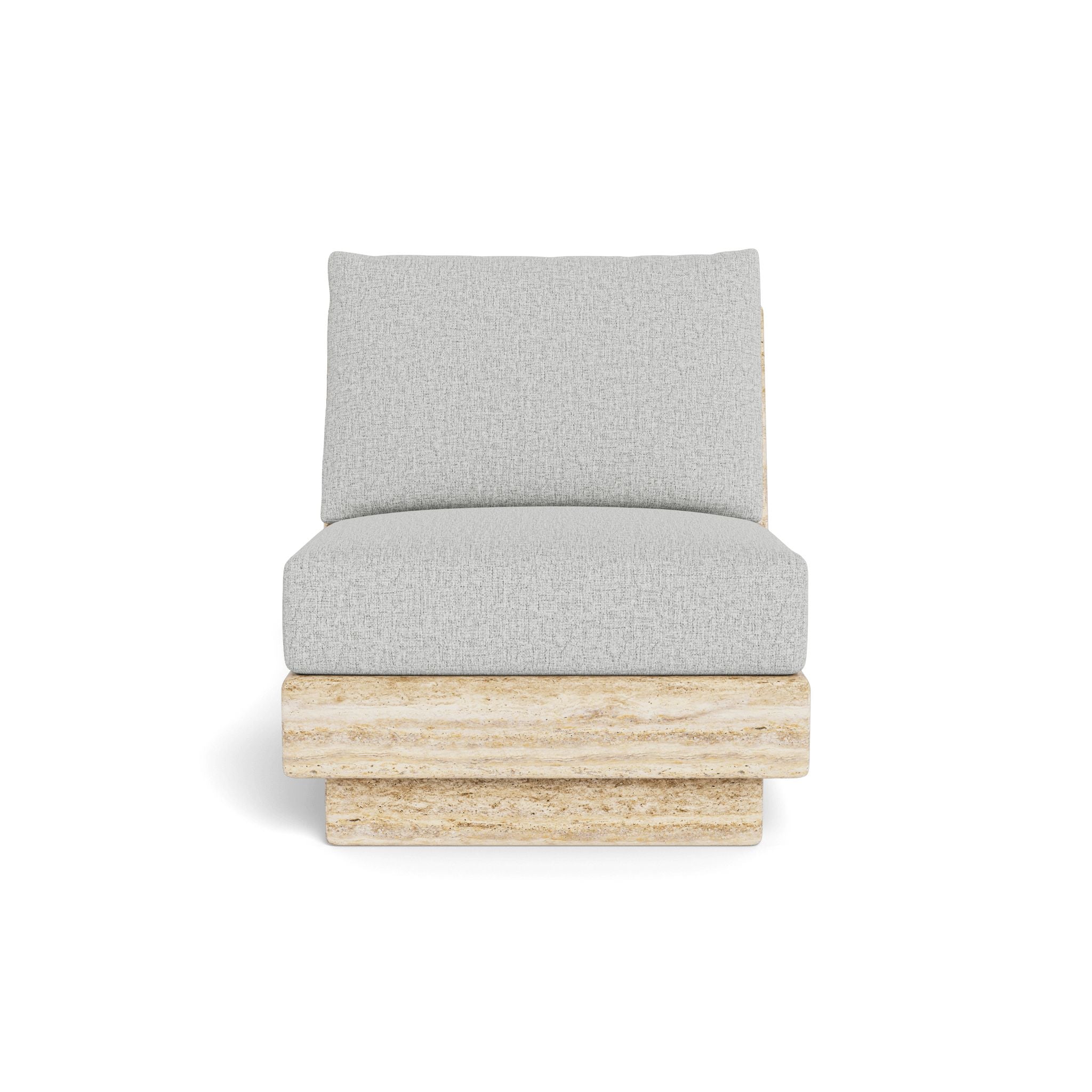 Harbour - Tulum Travertine Armless Lounge Chair