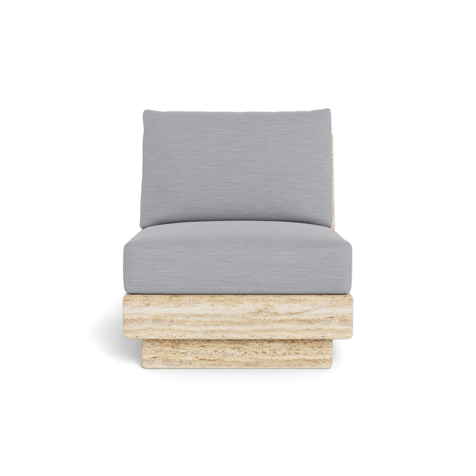 Harbour - Tulum Travertine Armless Lounge Chair