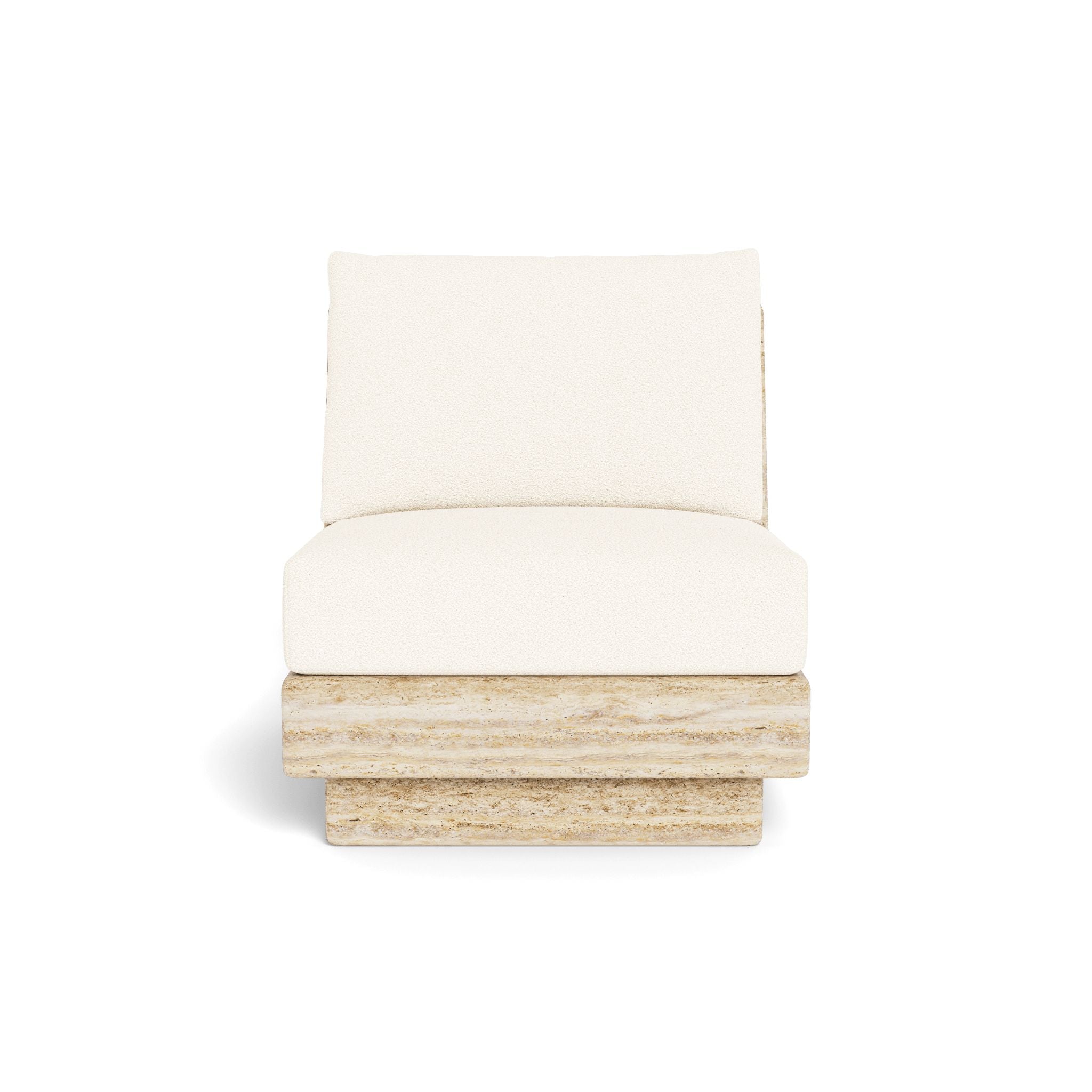 Harbour - Tulum Travertine Armless Lounge Chair