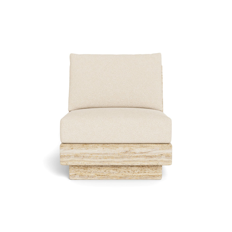 Harbour - Tulum Travertine Armless Lounge Chair