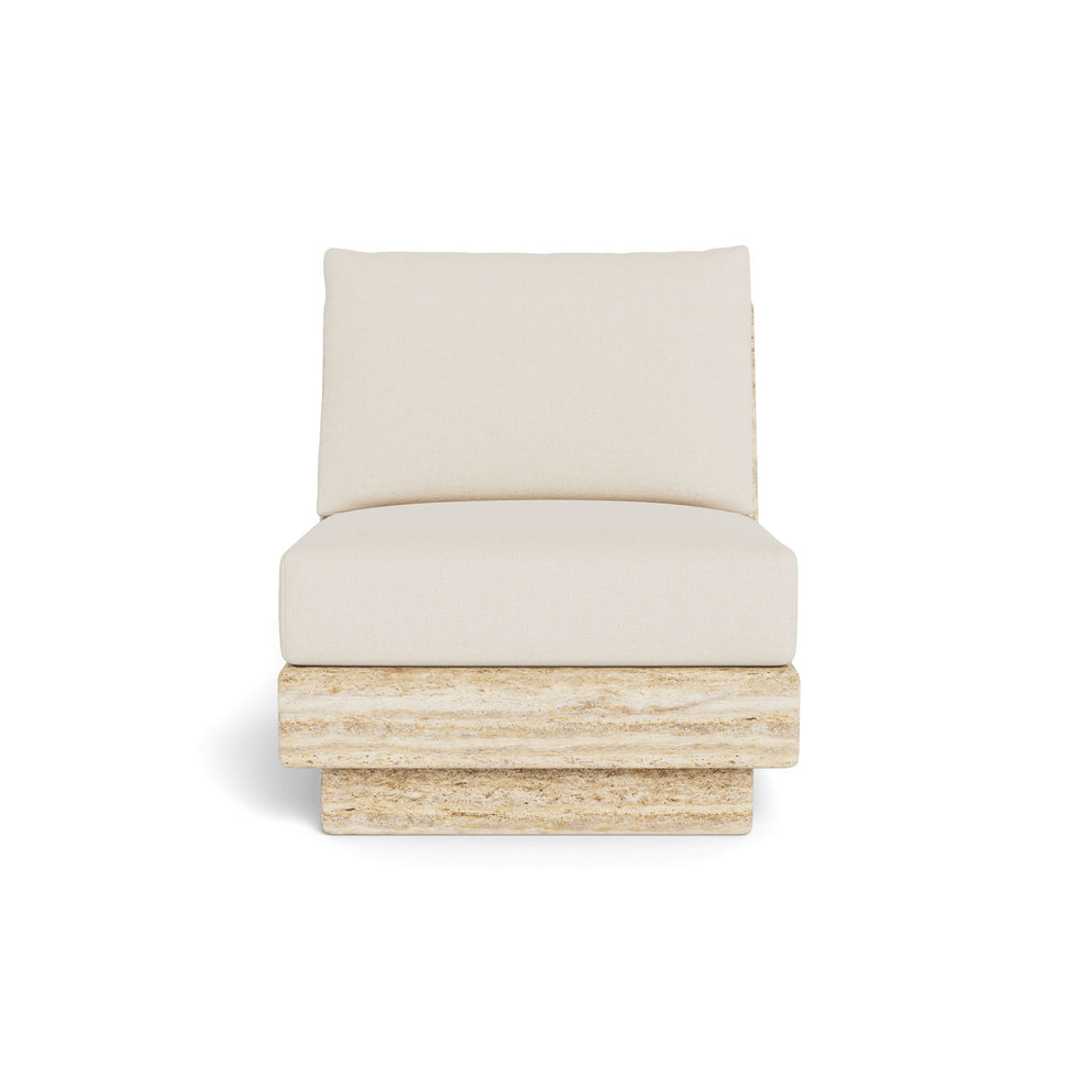 Harbour - Tulum Travertine Armless Lounge Chair