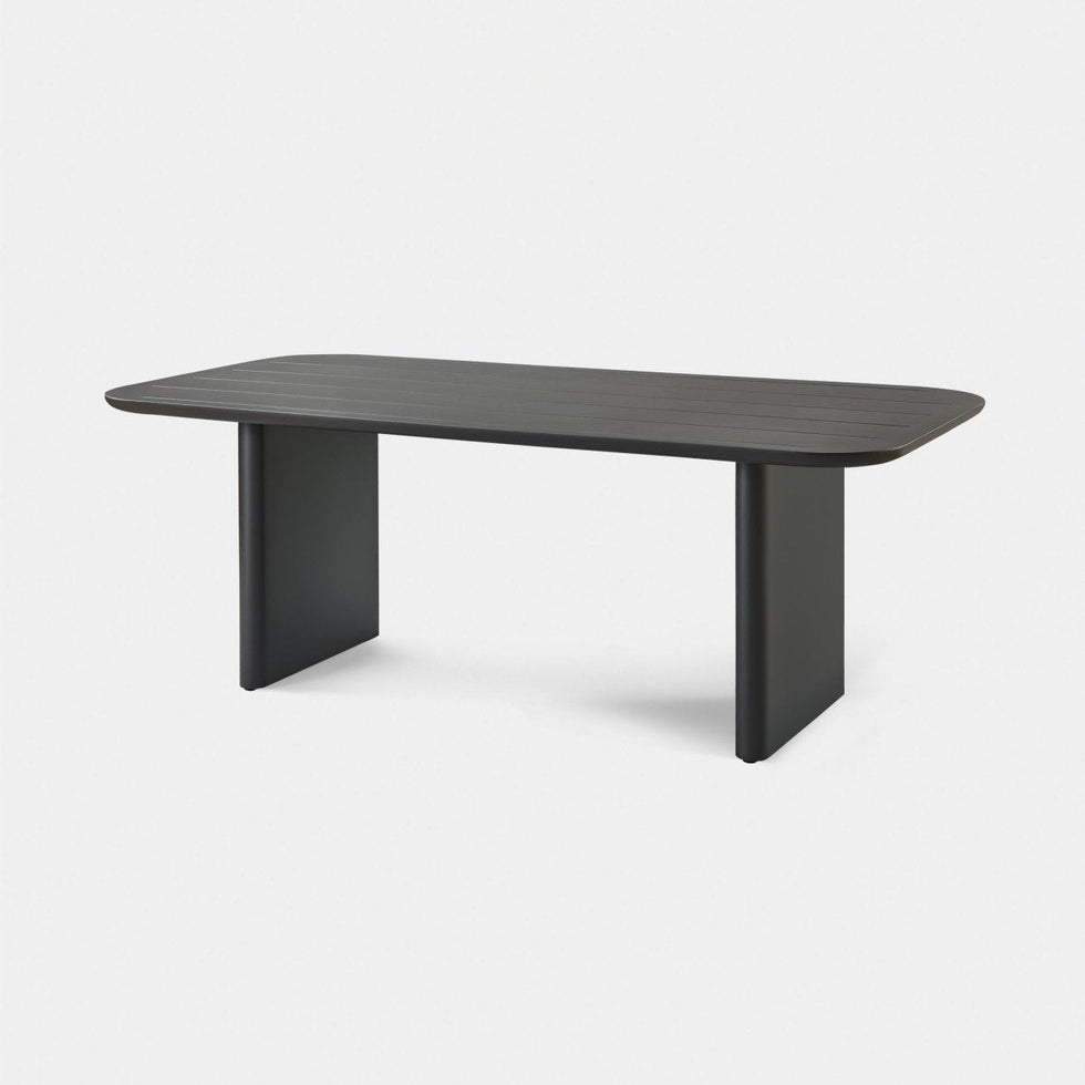 Harbour - Victoria Aluminum Slatted Dining Table 81"