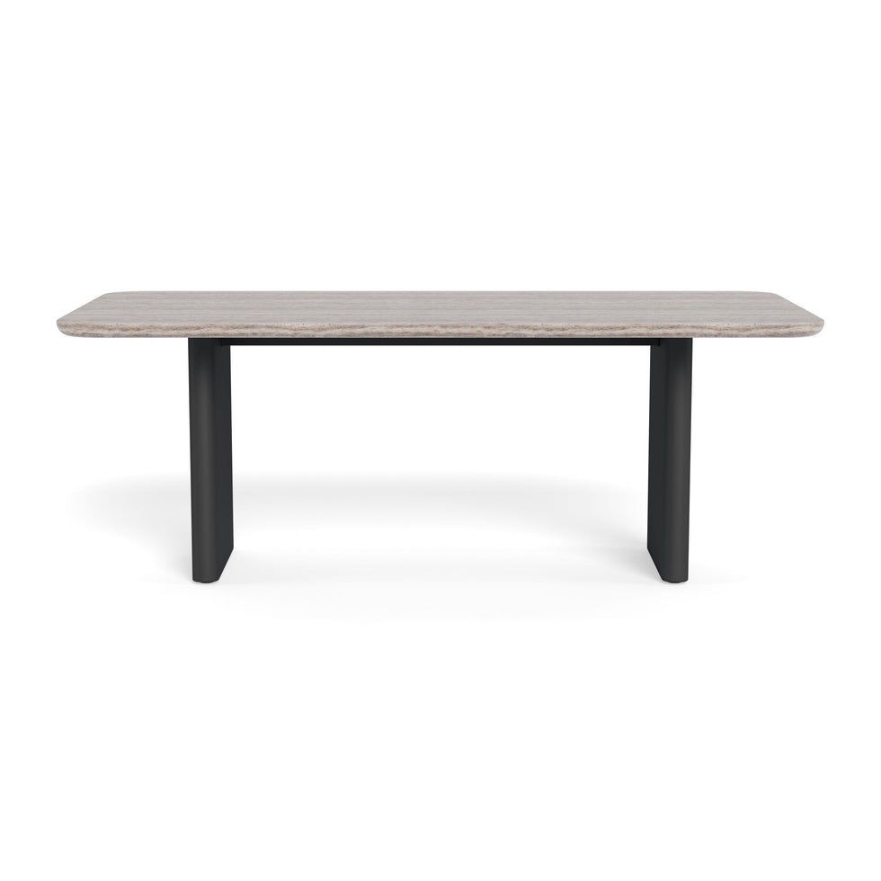 Harbour - Victoria Aluminum Stone Dining Table 81"