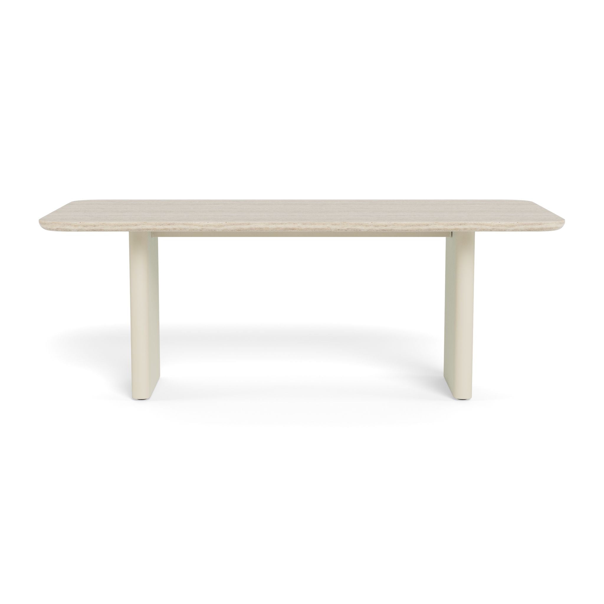 Harbour - Victoria Aluminum Stone Dining Table 81"