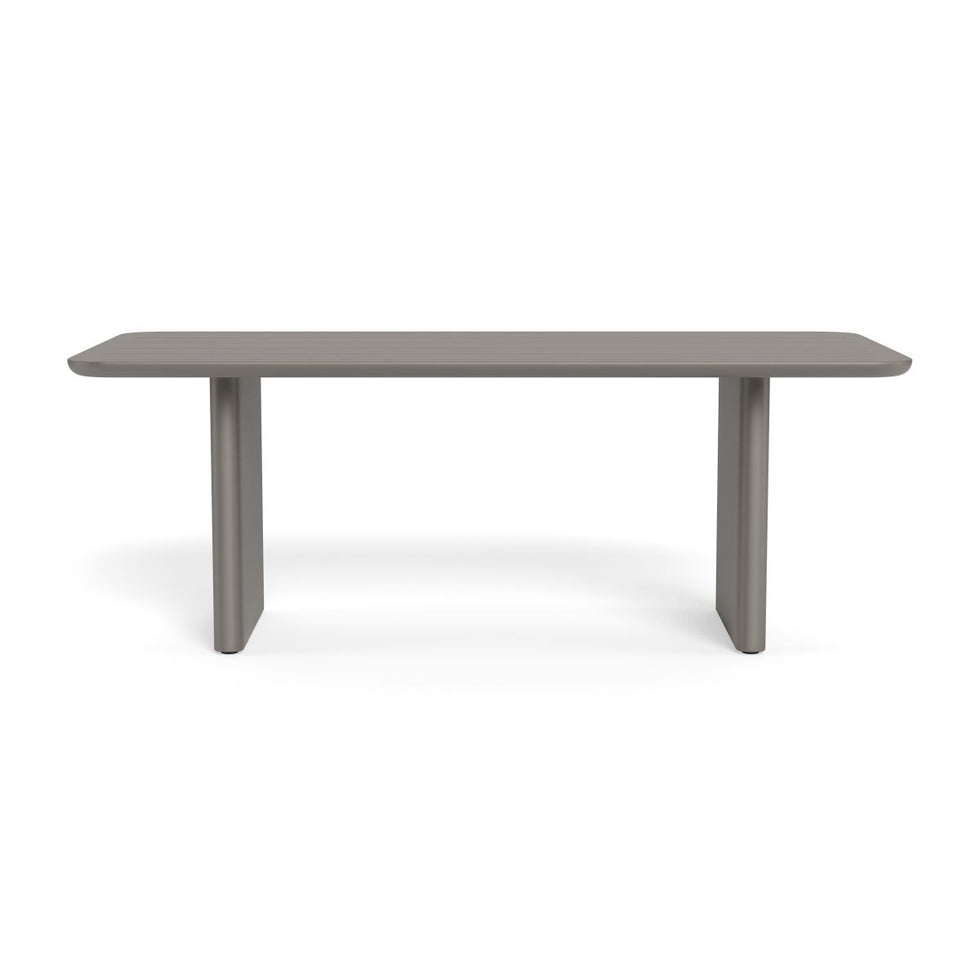 Harbour - Victoria Aluminum Slatted Dining Table 81"