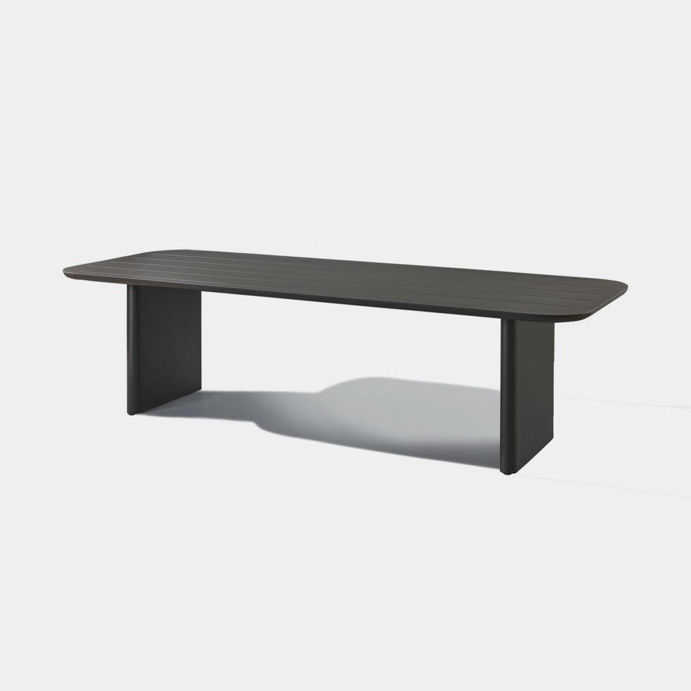 Harbour - Victoria Aluminum Slatted Dining Table 108"