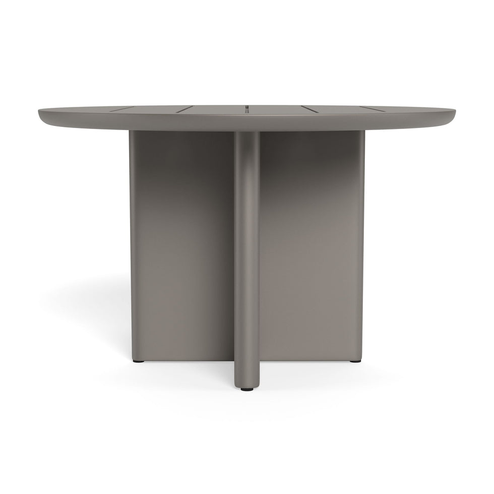 Harbour - Victoria Aluminum Slatted Round Dining Table 48"