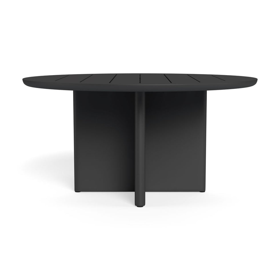 Harbour - Victoria Aluminum Slatted Round Dining Table 60"