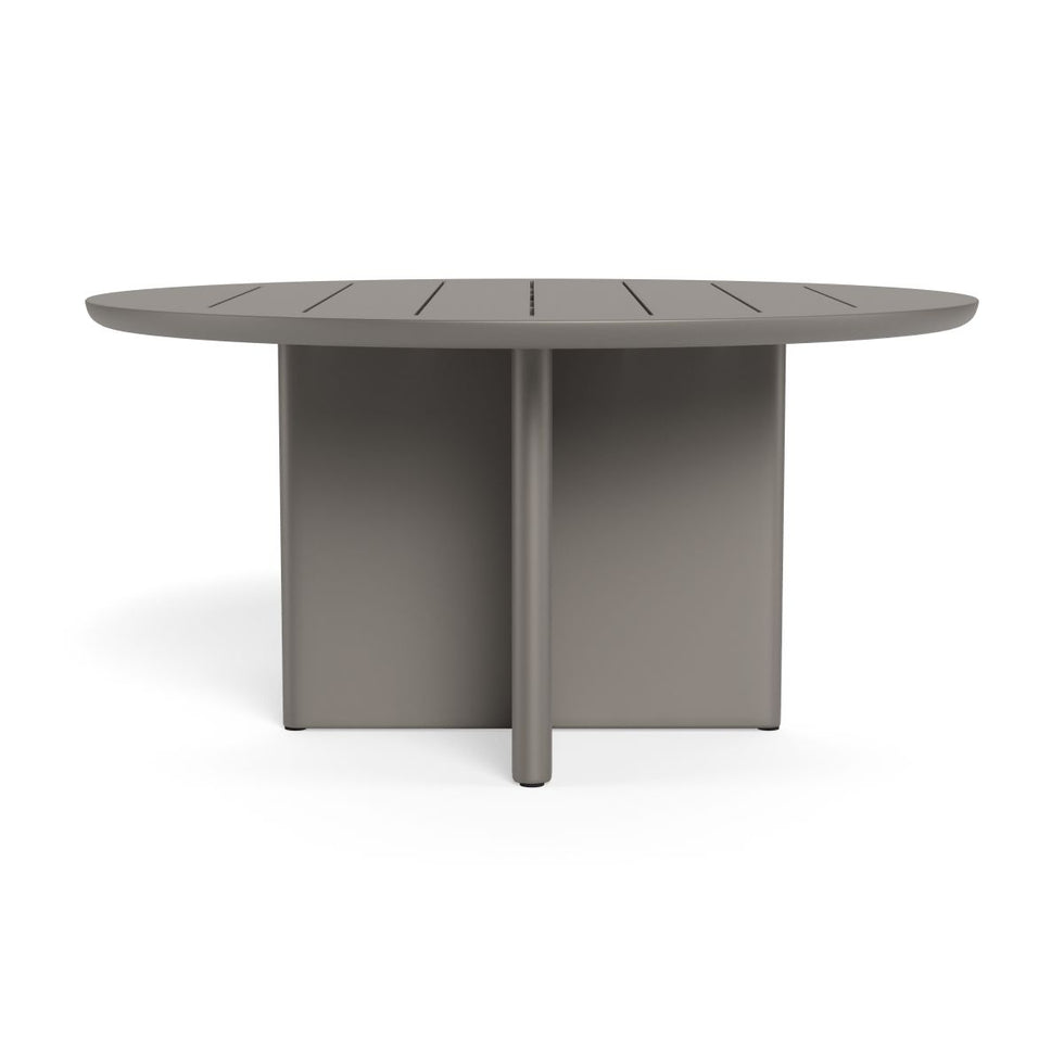Harbour - Victoria Aluminum Slatted Round Dining Table 60"