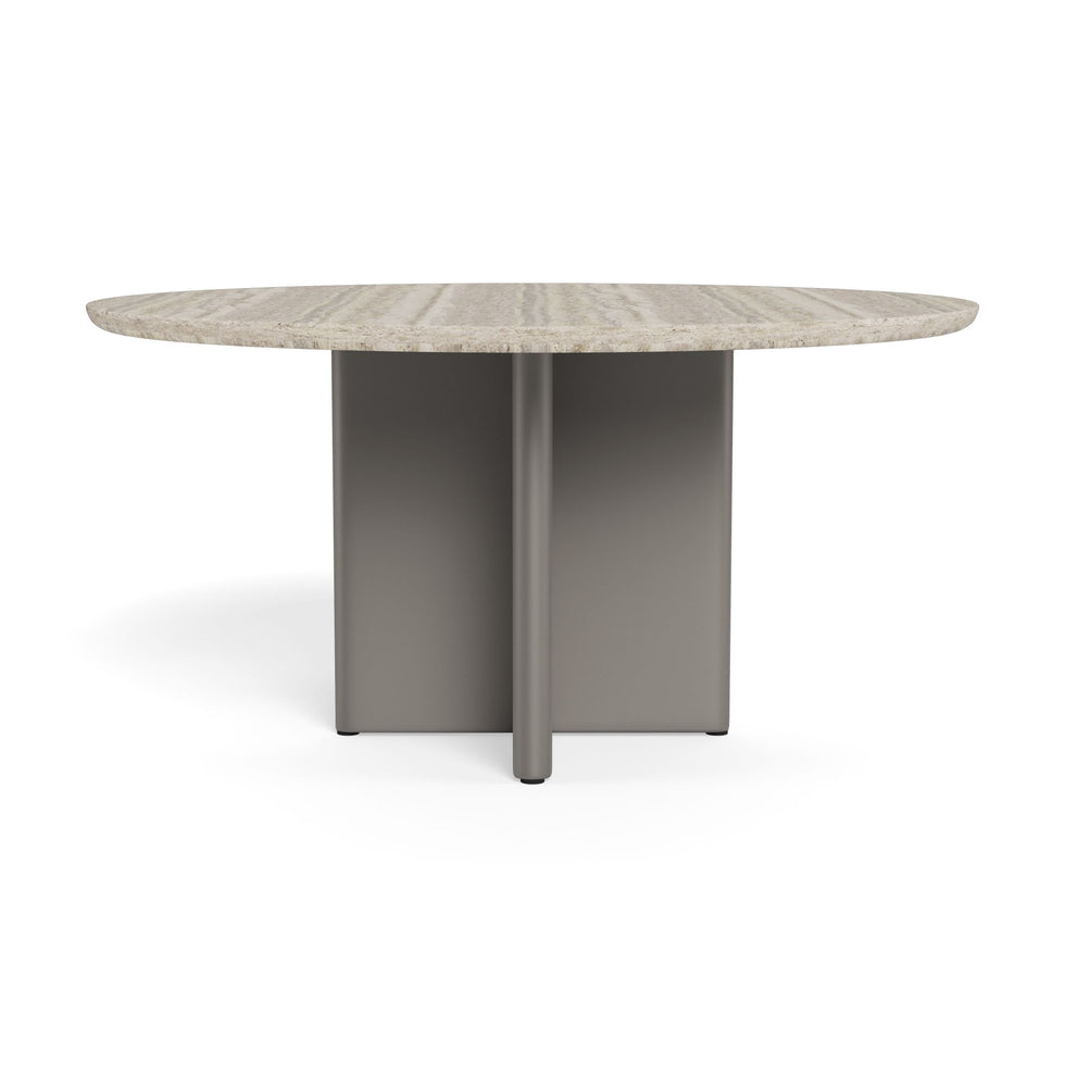 Harbour - Victoria Aluminum Stone Round Dining Table 60"