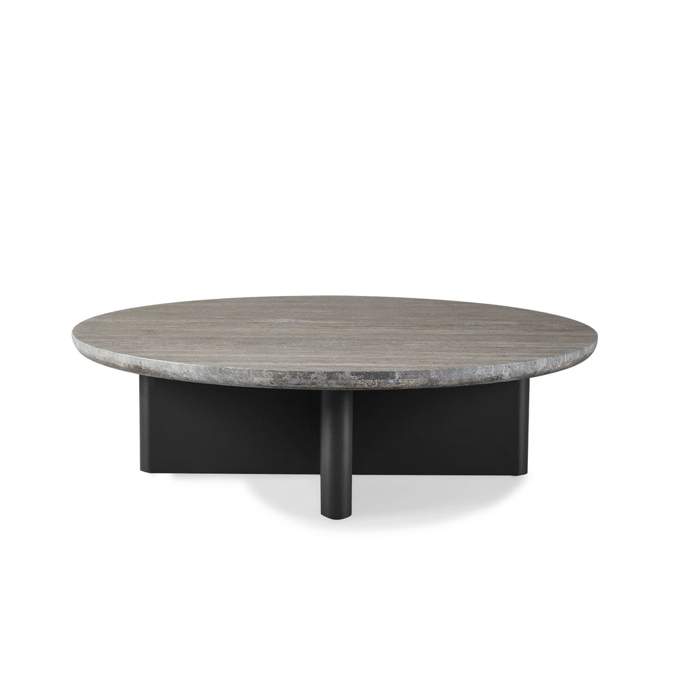 Harbour - Victoria Aluminum Round Stone Coffee Table