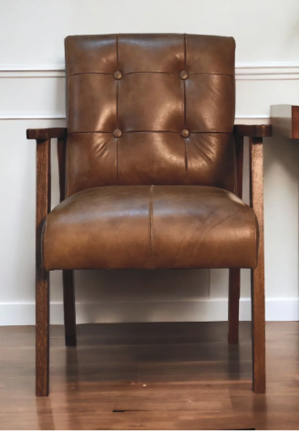 Artisan - Brown Buffalo Leather Chair