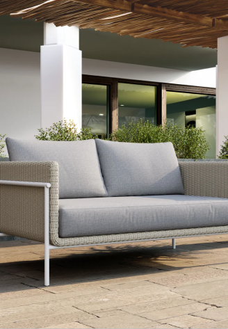 ZUO - Frais Loveseat in Gray