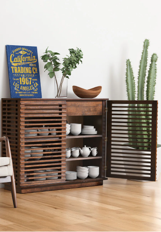 ZUO - Linea Cabinet in Walnut