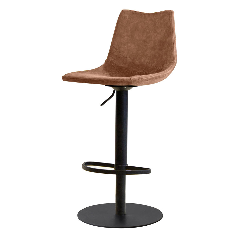 Mobital - Derby Hydraulic Stool in Tan, Leatherette