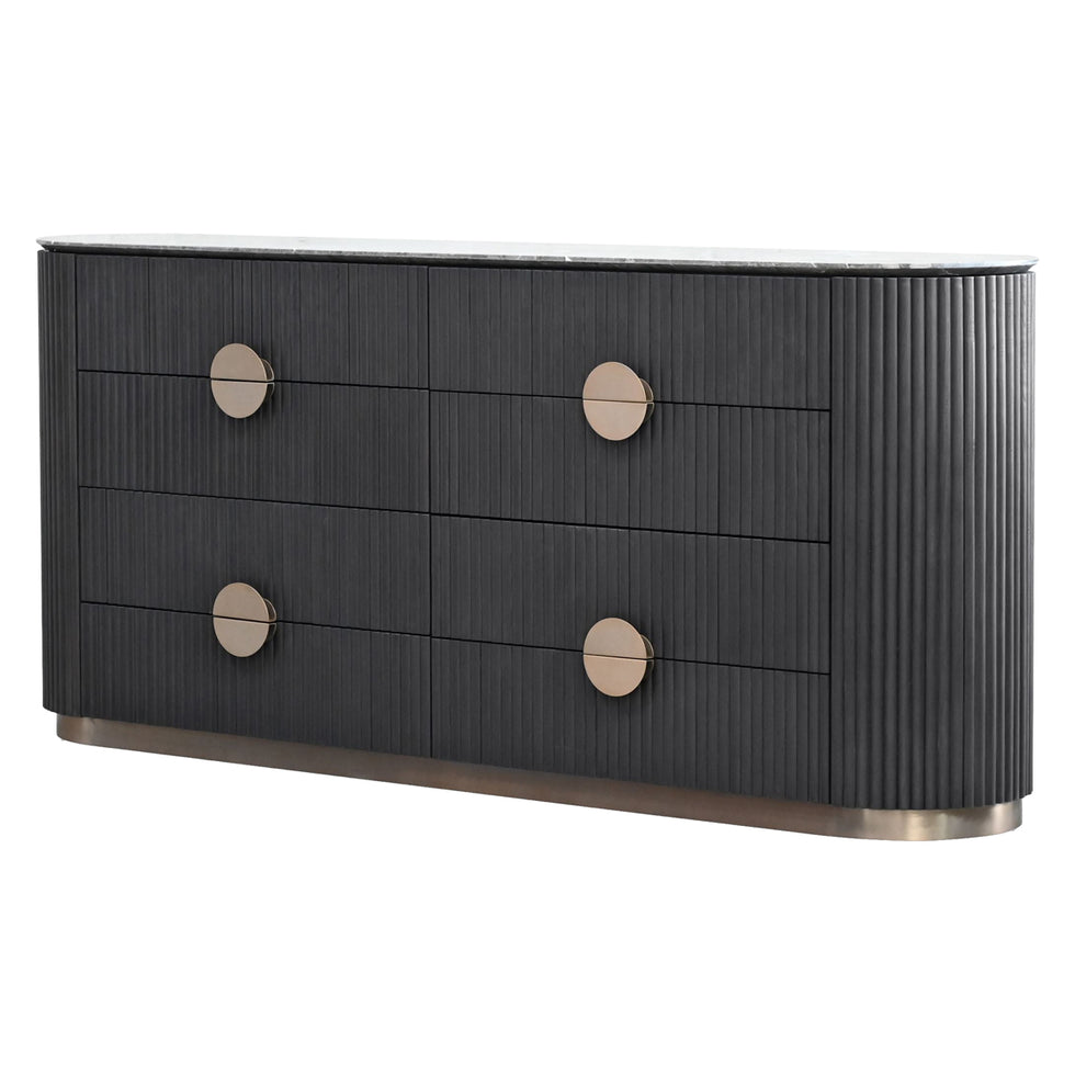 Mobital - Koii Sideboard 8-Drawer Sicilian Gray Top