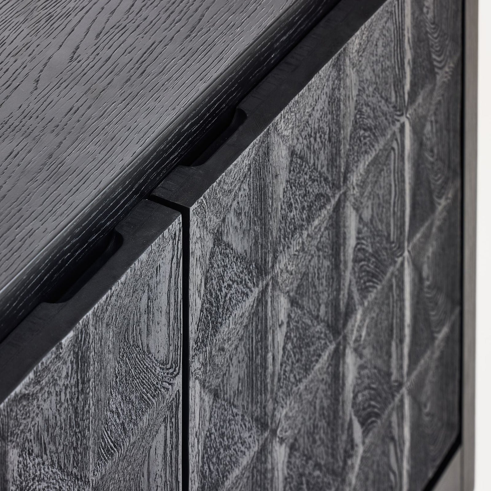 Mobital - Moss Sideboard Wide in Matte Black Oak